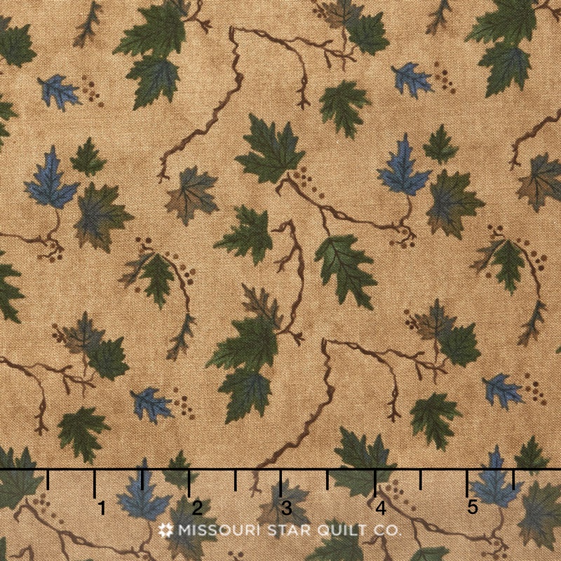 River Journey - Summer Leaves Buckskin Yardage
