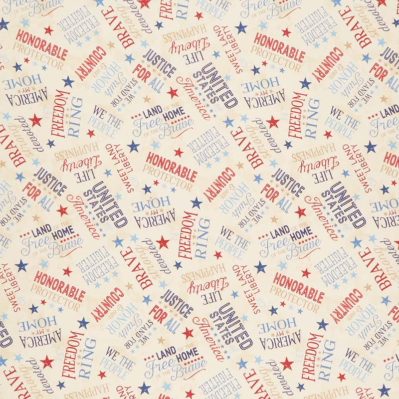 America, My Home - Word Toss Tan Yardage