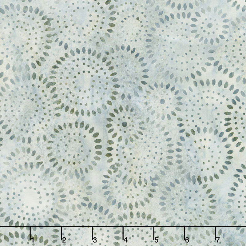 Queen Bee Batiks - Sunflower Seeds Light Tan Gray Yardage