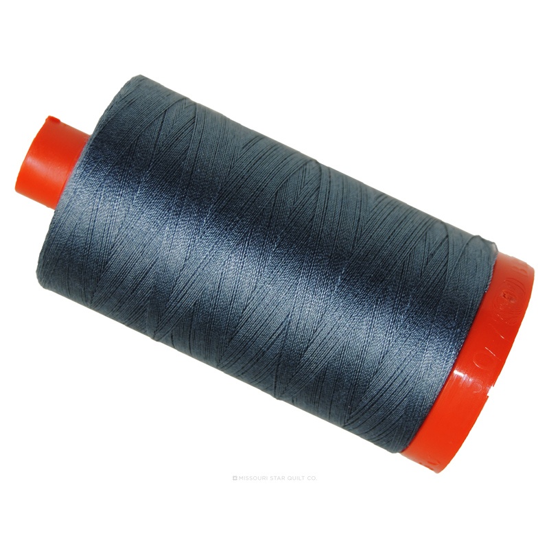 Aurifil 50 WT 100% Cotton Mako Large Spool Thread - Dark Grey