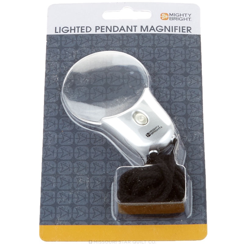 Lighted Pendant Magnifier - Silver