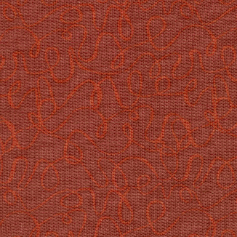 Scribbles - Terracotta Yardage