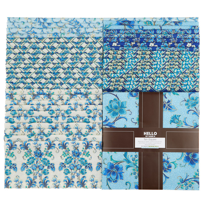 Villa Romana Favorites Blue Metallic Ten Squares