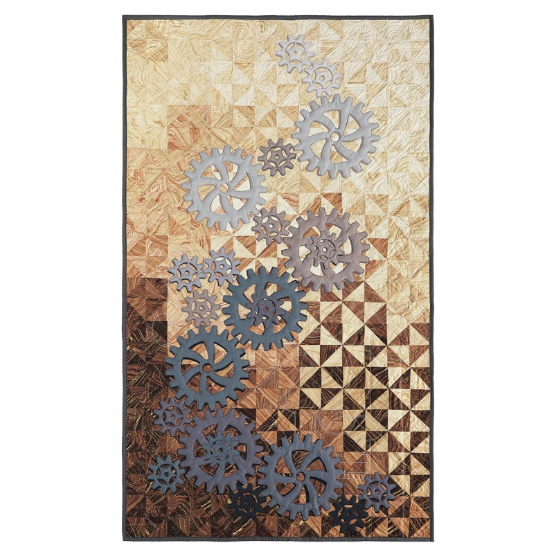 Man Sewing Gears Fabric Pack Kit