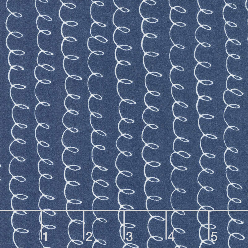 Soft & Sweet - Loopsy Doopsy Navy Flannel Yardage