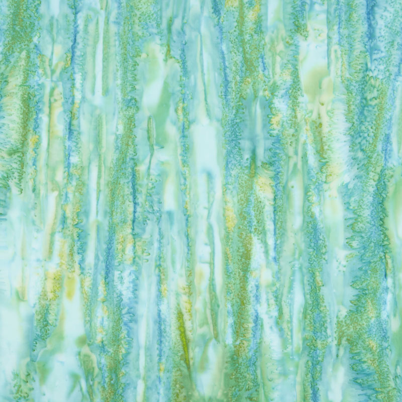Jewel Box Batiks - Mottle B Parakeet Yardage