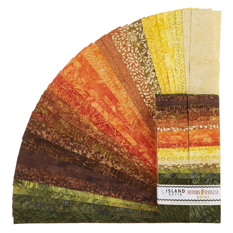 Autumn Harvest Batiks Strips