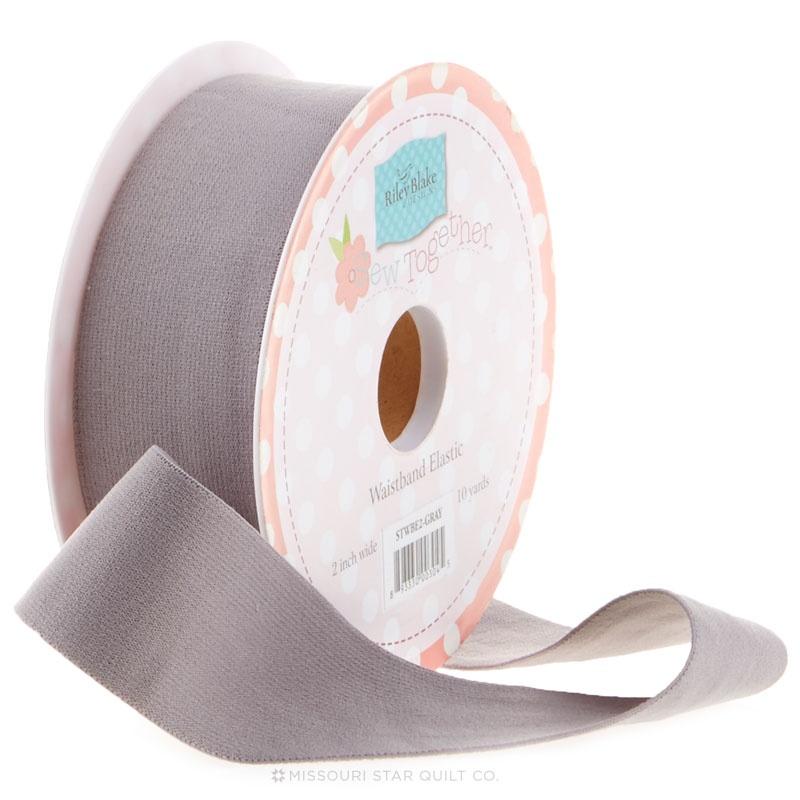 Waistband Elastic Gray 2 inch Riley Blake