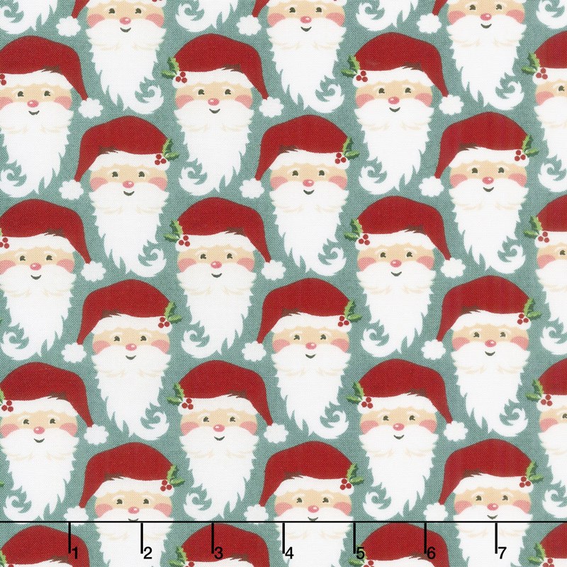 Kringle and Claus - Kringle Blue Spruce Yardage