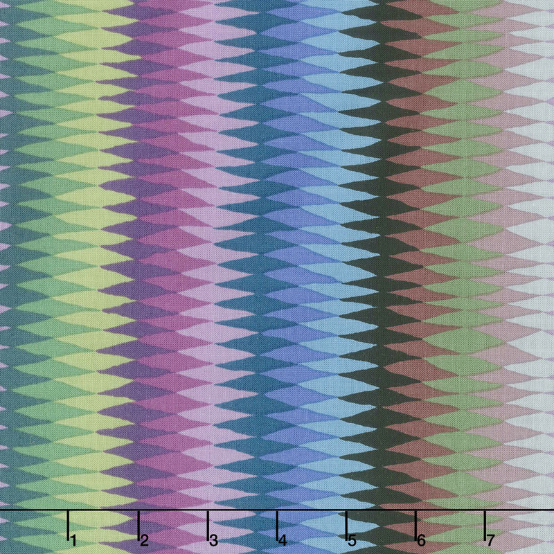 Kaffe Fassett Collective Fall 2018 - Night Diamond Stripe Dark Yardage