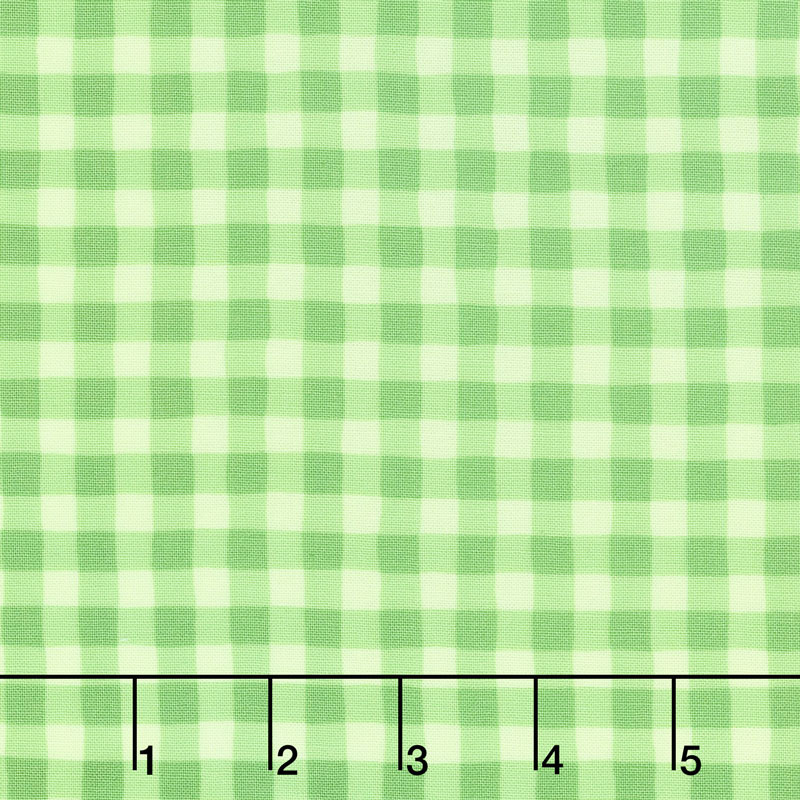 Good Day! - Gingham Green Yardage