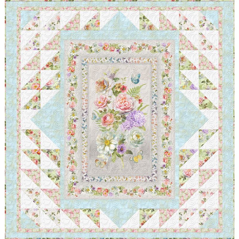 Butterfly Haven Bed Quilt Kit