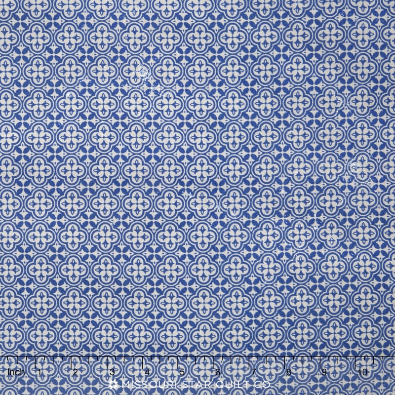 Eclectic Elements - Correspondence Sophisticate Blue Yardage