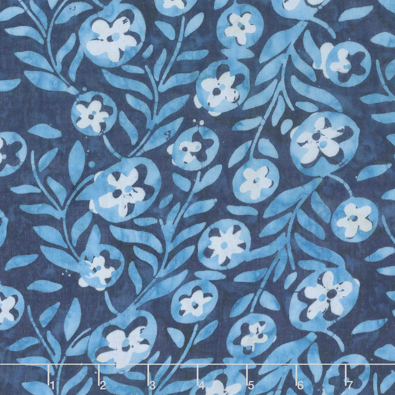 Calypso Rayon Batiks - Leafy Lagoon Yardage