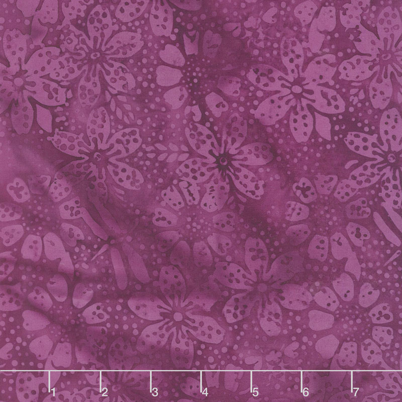 Brandywine Batiks - Floral Dot Merlot Yardage