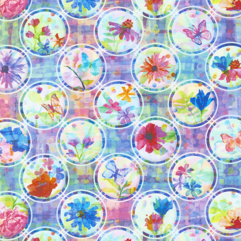 Paper Garden - Pop Dot Rainbow Yardage