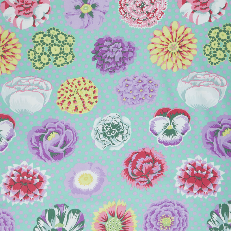 Kaffe Classics - Big Blooms Green Yardage