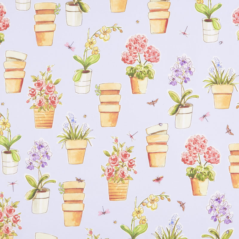 Greenhouse - Potted Flowers Hydrangea Yardage