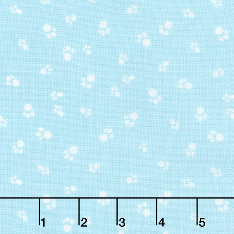 Catnip - Cat Paws Aqua Yardage