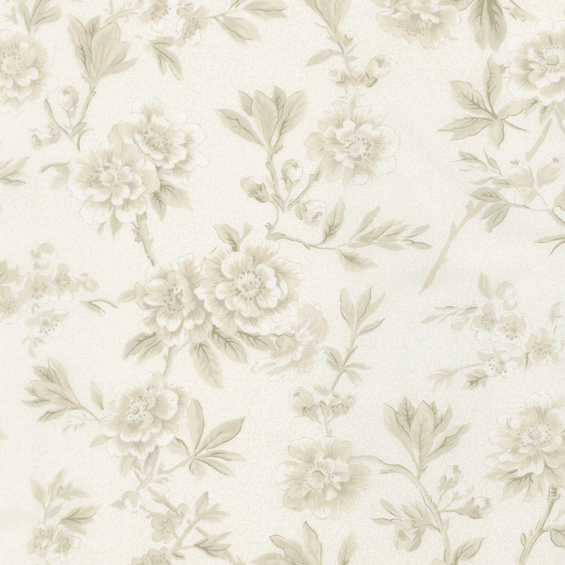 Regency Ballycastle Chintz 18th Century - Maghera Off White Yardage