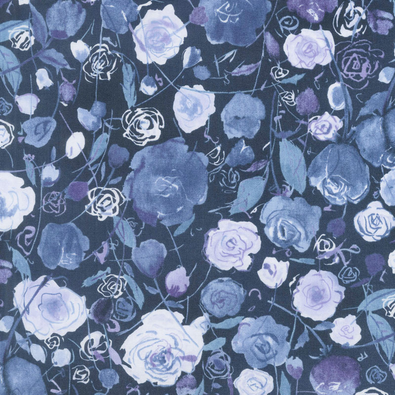 Petal Park - Rose Garden Iris Fabric Yardage