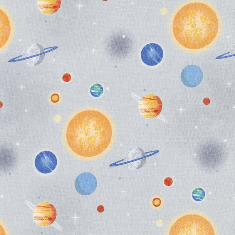 Out of this World with NASA - Nasa Planets Gray Yardage