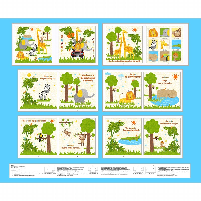 Safari Expedition - Safari Ivory Book Panel