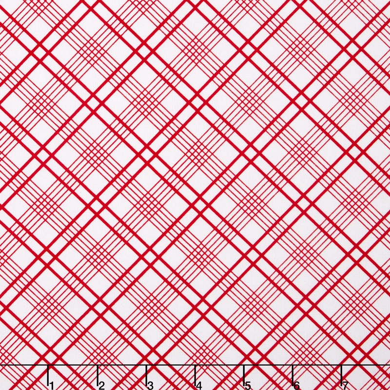 Gingham Girls - Gingham Plaid White Yardage
