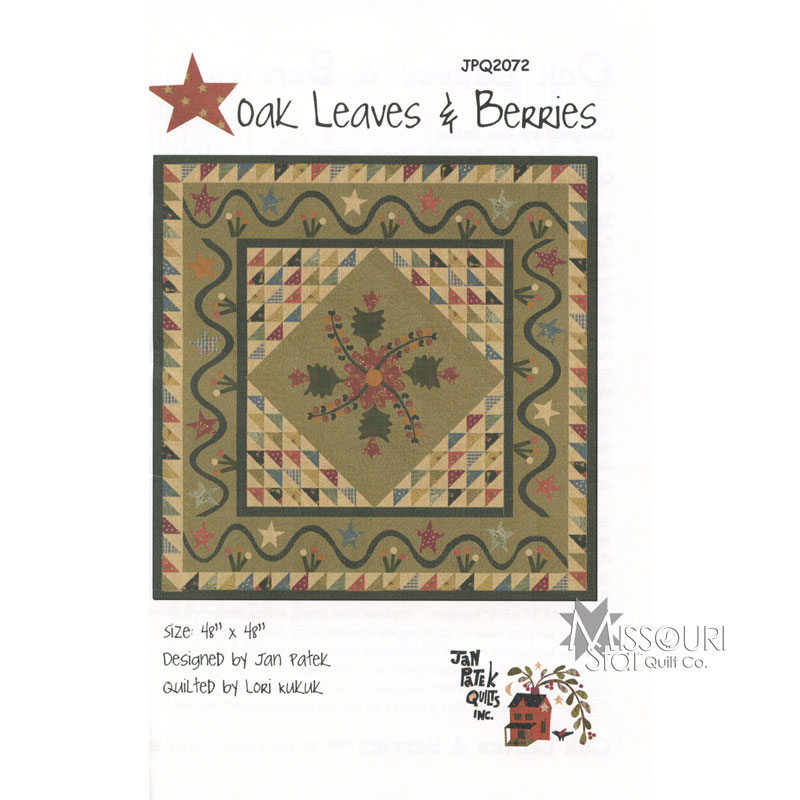 Oak Leaves and Berries Quilt Pattern