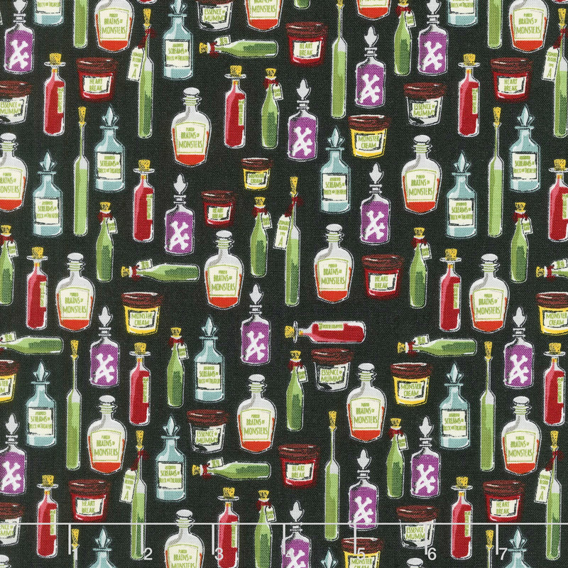 Haunted House - Apothecary Black Yardage