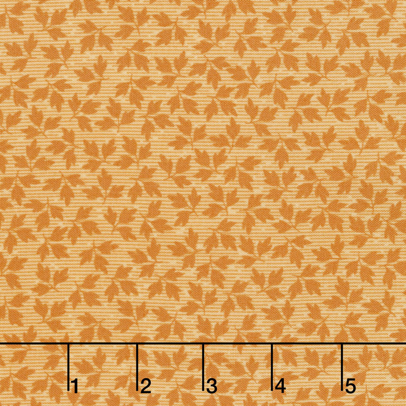 A Fruitful Life - Mini Leaves Orange Yardage