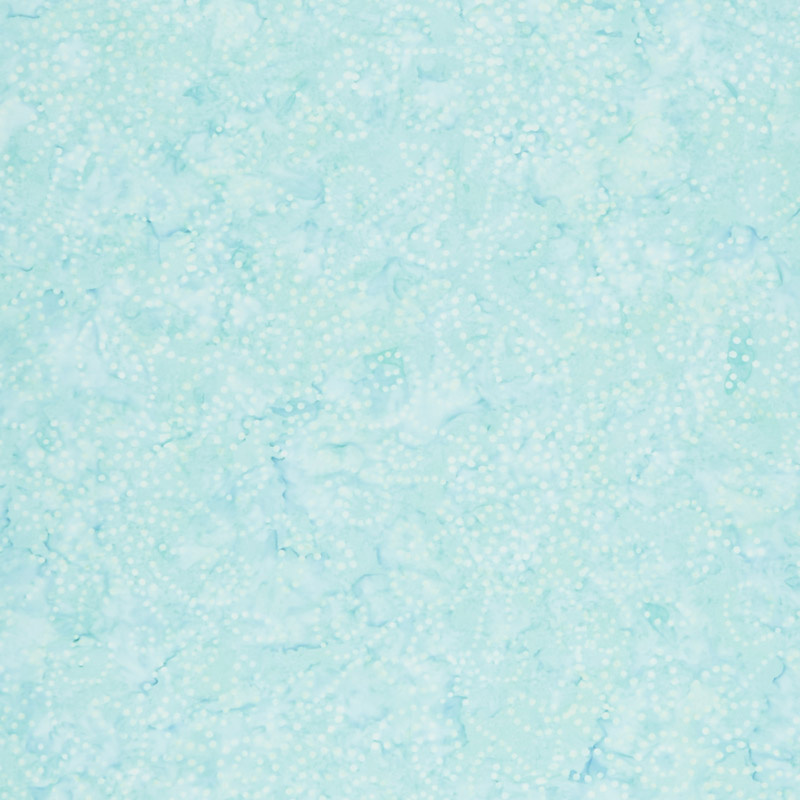 Kaleidoscope Floral Batiks - Light Teal Yardage