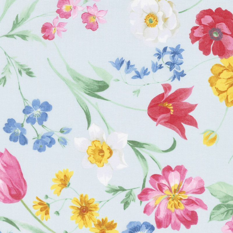 Afternoon Picnic - Main Blue Yardage