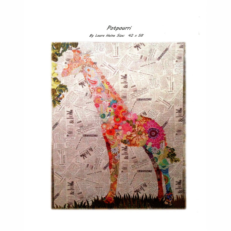 Potpourri Giraffe Collage Pattern