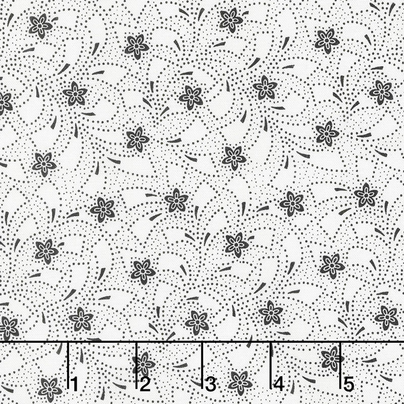 Bare Essentials Deluxe - Flower Toss Tuxedo Yardage