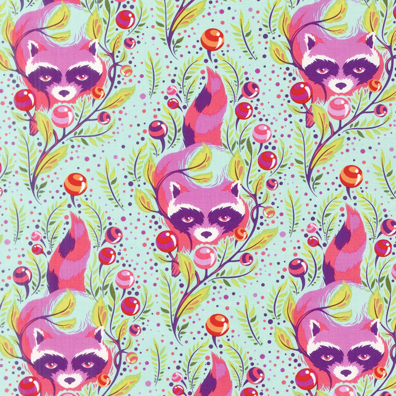 Tula Pink's All Stars - Raccoon Poppy Yardage