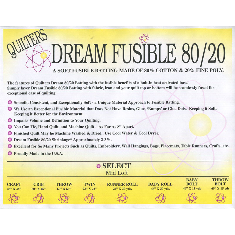 Quilter's Dream Fusion Twin Batting