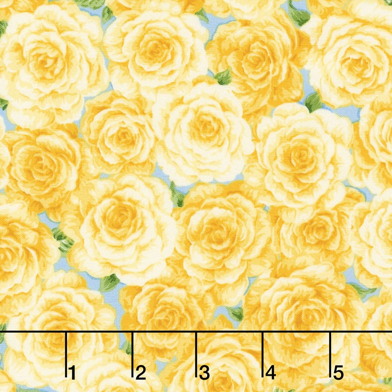 Victoria Gardens - Packed Rose Marigold Yardage