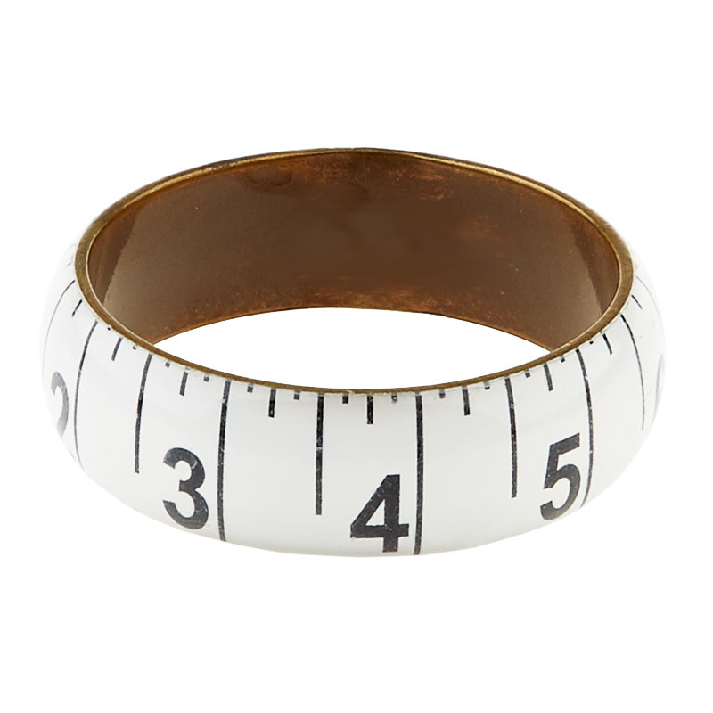 Missouri Star Measuring Tape Bracelet Wide White Missouri Sta...