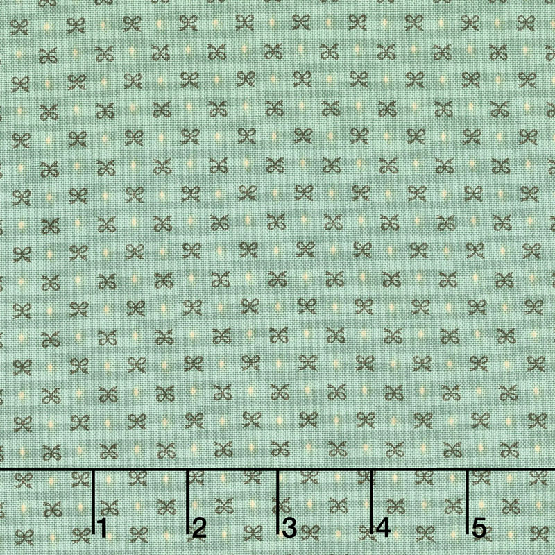 Sage & Sea Glass - Bitty Bows Blue Yardage
