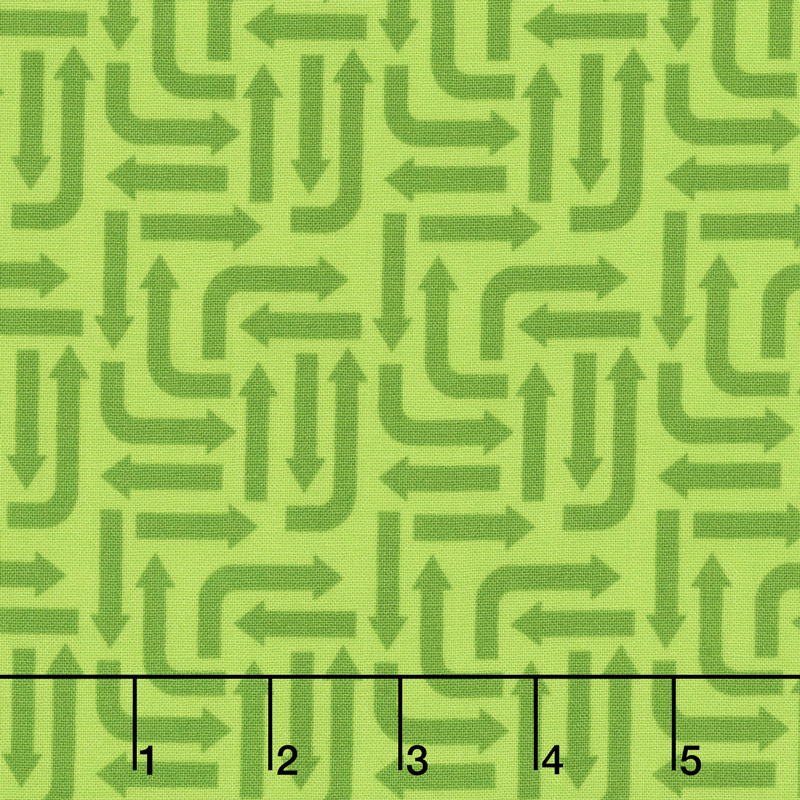 Traffic Jam - Arrows Green Yardage