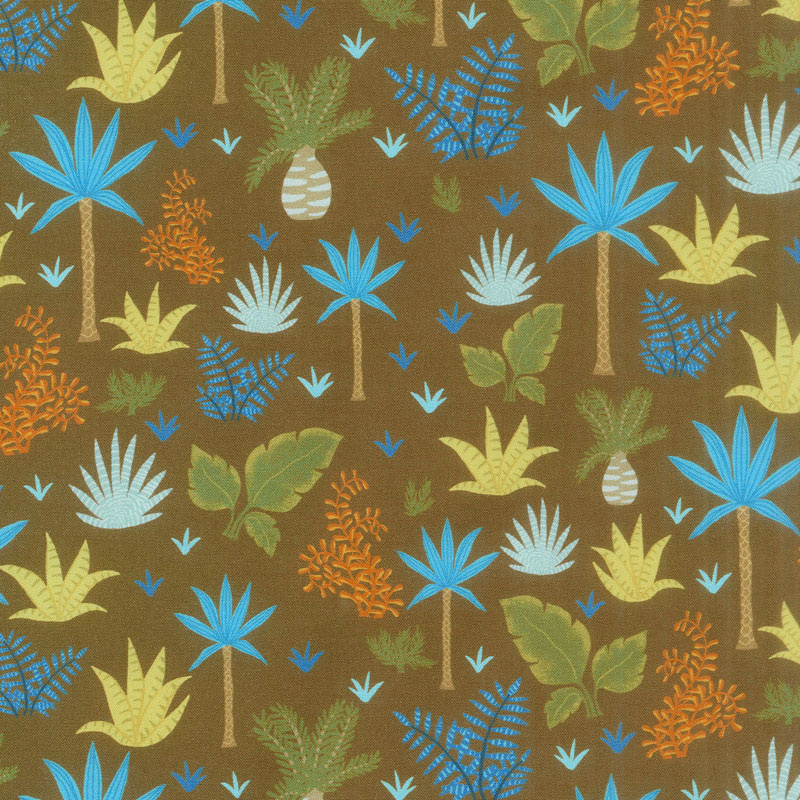 Prehistoric Adventure - Plants Bermuda Digitally Printed Yardage