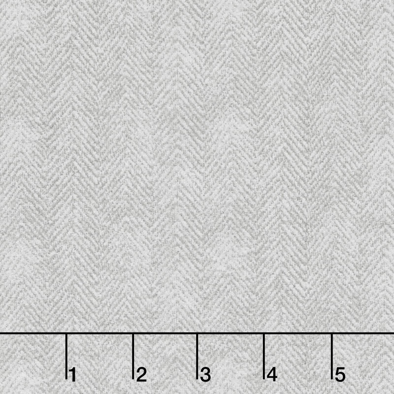 Woolies Flannel Herringbone Light Grey Yardage Bonnie Sullivan