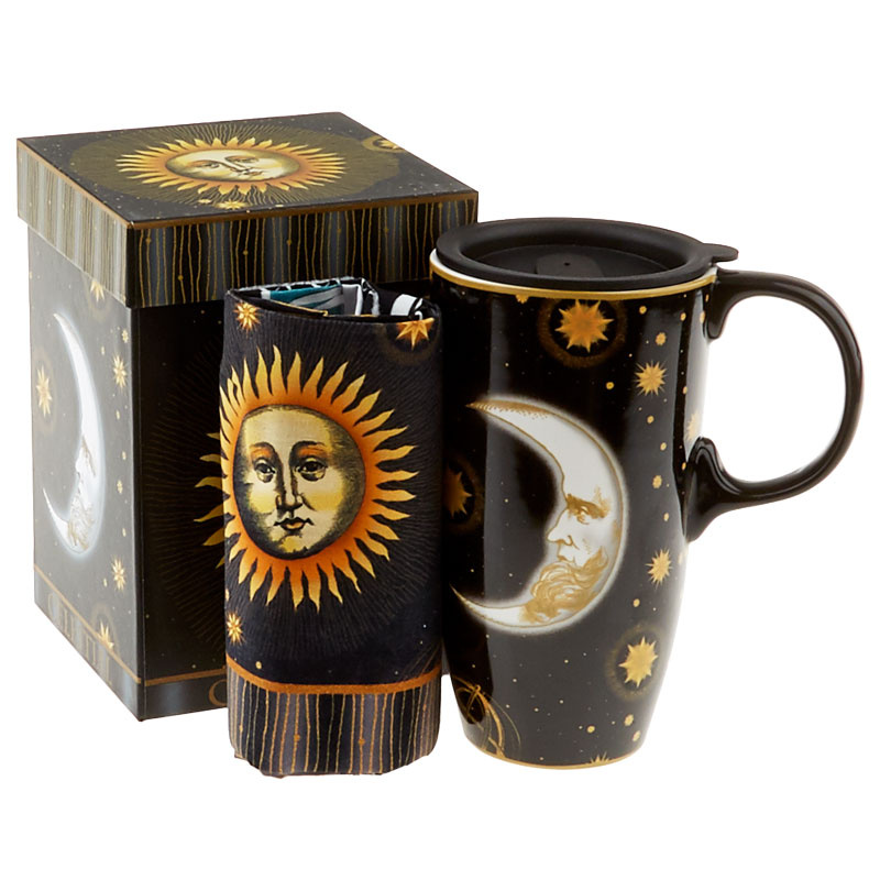 Celestial Travel Mug with Lunch Tote Panel