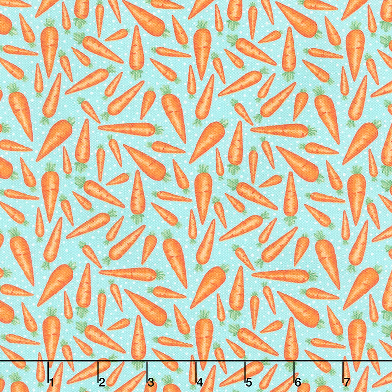 Easter Fun - Carrot Toss Aqua Yardage