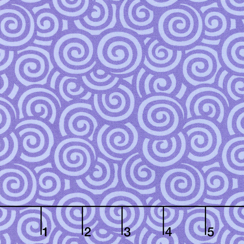 Flower Sacks - Swirls Purple Yardage