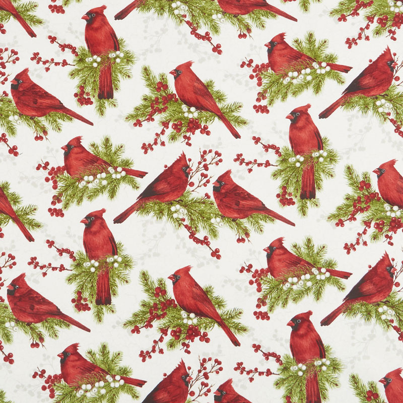 Cardinal Woods - Cardinals Cream Multi Yardage