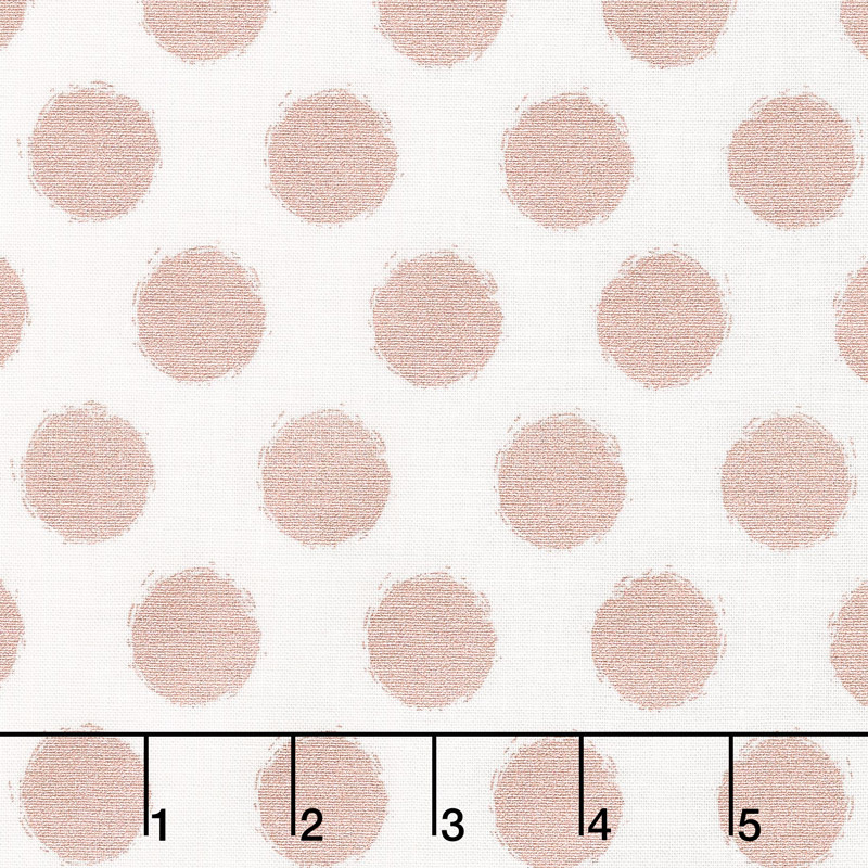 Blush - Dot Cream Sparkle Yardage
