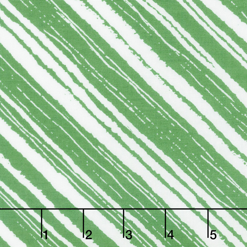 Make Merry - Wrapping Stripe Green Yardage