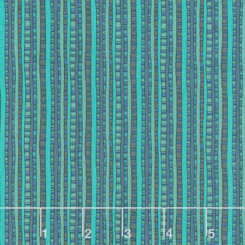 Fantasy - Ladder Stripe Parakeet Yardage
